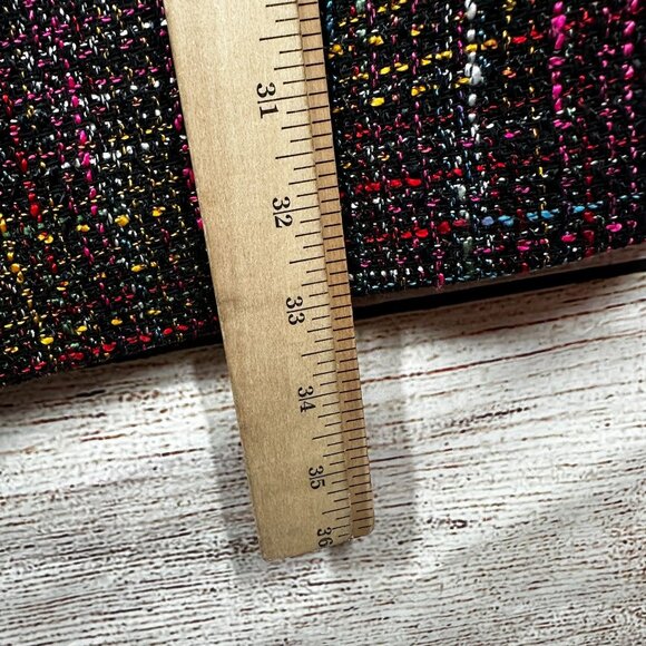 Tuckernuck Cameron Tweed Dress Womens XXS Multicolor Pearl Trim Short Sleeve NWT - Picture 9 of 12